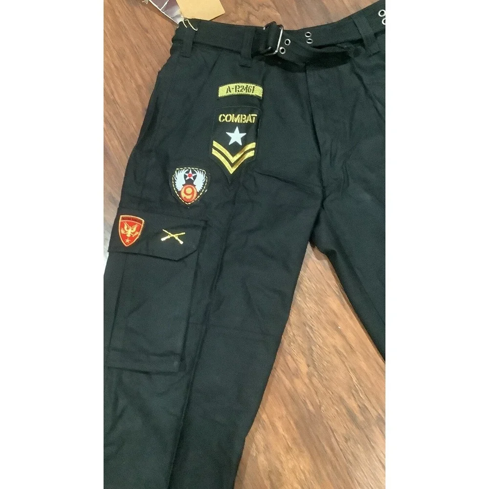 Vntg Regal Jeans Authentic Denim Men's Size 32US Combat With Military Patches